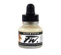 Daler-Rowney FW Acrylic Ink, Glass Bottle with Dropper, 1oz - 29.5 ml, Shimmering Gold