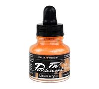 Daler-Rowney FW Acrylic Ink, Glass Bottle with Dropper, 1oz - 29.5 ml, Sun Orange