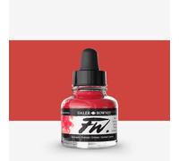 Daler-Rowney FW Acrylic Ink, Glass Bottle with Dropper, 1oz - 29.5 ml, Crimson