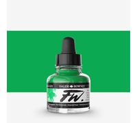 Daler-Rowney FW Acrylic Ink, Glass Bottle with Dropper, 1oz - 29.5 ml, Emerald Green