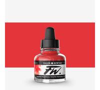 Daler-Rowney FW Acrylic Ink, Glass Bottle with Dropper, 1oz - 29.5 ml, Flame Red