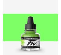 Daler-Rowney FW Acrylic Ink, Glass Bottle with Dropper, 1oz - 29.5 ml, Fluorescent Green