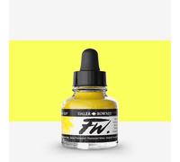 Daler-Rowney FW Acrylic Ink, Glass Bottle with Dropper, 1oz - 29.5 ml, Fluorescent Yellow