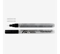 Daler-Rowney FW Refillable Technical Markers, Blister Pack, 0.04-0.08in - 1-2mm, hard point, Set 102, 2pcs