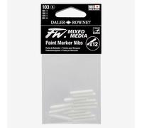 Daler-Rowney FW Technical Marker Nibs, Plastic Bag, 0.04-0.08in - 1-2mm, round, Set 103, 12pcs