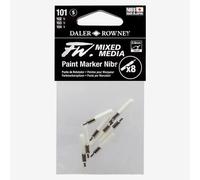 Daler Rowney, FW Mixed Media Paint Marker Nib, Tech, Pack of 8