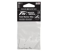 Daler-Rowney FW Technical Marker Nibs, Plastic Bag, 0.04-0.08in - 1-2mm, round, Set 103, 12pcs