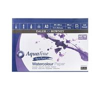 Daler Rowney GDAAGPA3 Aquafine aquarelle artists watercolour pad A3 12 sheets 300gsm NOT surface