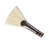 Daler-Rowney Georgian Oil Brush, Natural Hog Bristle, Long Handle, Fan, 4