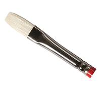 Daler-Rowney Georgian Oil Brush, Natural Hog Bristle, Long Handle, Long Flat, 4
