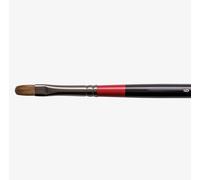 Daler-Rowney Georgian Oil Brush, Natural Sable Hair, Long Handle, Filbert, 6