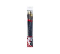 Daler-Rowney Oil Brushes, Black Handle, Wallet 402-4 LH