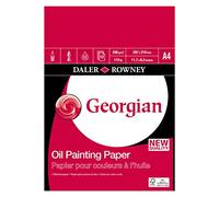 Daler-Rowney Georgian Oil Pad, A4 290gsm, 12 Sheets, For Professional Oil Artists & Students