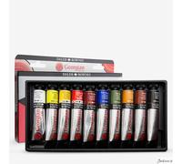 Daler-Rowney Georgian 22ml Oil Paint Introduction Set, 10 Assorted Colours, Ideal for Professional Artists & Students