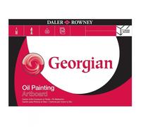 Daler-Rowney System3 Linen Texture Acrylic Artboard Pad, 1.4mm Thick, Glued 1 Side, 10 White Sheets, Ideal for Professional Artists & Students