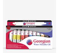 Daler-Rowney : Georgian Water Mixable Oil Paint Introduction Set : 20ml : Set Of 10