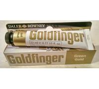 Daler-Rowney Goldfinger Gilding Colours, Aluminium Tube, 0.74oz - 22 ml, Green Gold
