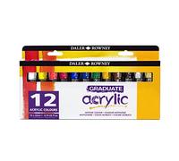 Daler Rowney Graduate 22ml Acrylic Paint Set 12 Assorted Colours