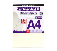 Daler-Rowney : Graduate Mountboard A4 : Ivory : Pack of 12
