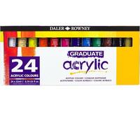 Daler Rowney Graduate Acrylic Colour Paint Set 22ml (Pack of 24)