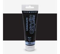 DALER GRADUATE ACRYLIC 120ML BLACK, Black