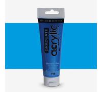 Daler-Rowney : Graduate Acrylic Paint : 120ml : Metallic Blue