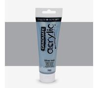 Daler-Rowney : Graduate Acrylic Paint : 120ml : Silver Imit
