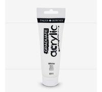 DALER GRADUATE ACRYLIC 120ML WHITE, White