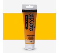 Daler-Rowney : Graduate Acrylic Paint : 120ml : Yellow Ochre