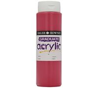 Daler-Rowney Graduate Acrylic Paint, Plastic Bottle, 16.91oz - 500 ml, Crimson
