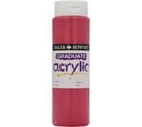 Daler-Rowney Graduate Acrylic Paint, Plastic Bottle, 16.91oz - 500 ml, Crimson
