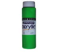 Daler-Rowney Graduate Acrylic Paint, Plastic Bottle, 16.91oz - 500 ml, Leaf Green