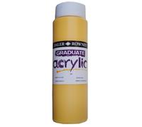 Daler-Rowney Graduate Acrylic Paint, Plastic Bottle, 16.91oz - 500 ml, Naples Yellow
