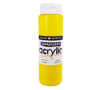 Daler-Rowney Graduate Acrylic Paint, Plastic Bottle, 16.91oz - 500 ml, Primary Yellow
