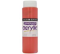 Daler-Rowney Graduate Acrylic Paint, Plastic Bottle, 16.91oz - 500 ml, Vermilion Hue