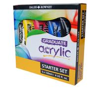 Daler Rowney Graduate Acrylic Paint Starter Set 5 x 120ml
