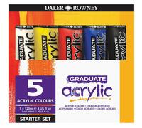 Daler Rowney Graduate Acrylic Paint Starter Set 5 x 120ml