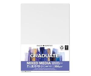 Daler-Rowney Graduate Canvas Panel A4 21 x 29.7cm, 350gsm, Acrylic & Oil Painting, Mixed Media, for Student Artists & Hobbyists
