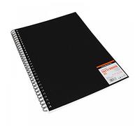 Daler-Rowney Graduate Lightly Textured 160gsm Spiral Bound A3 Hardback Portrait Sketchbook, 30 White Sheets, For Professional Artists & Students