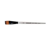 Daler-Rowney Graduate Multi-Technique Brush, Synthetic Hair, Short Handle, Flat Wash, 3/4in