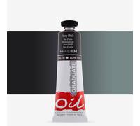 Daler-Rowney Graduate Oil Paint, Aluminium Tube, 1.28oz - 38 ml, Ivory Black