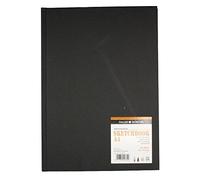 Daler-Rowney Graduate Sketchbook, Lightly Textured, 130 gsm, 89lb, Perfect Bound, Hardback, Portrait, A4 - approx. 8.3 x 11.7in - 21 x 29.7 cm, White, 46 Sheets