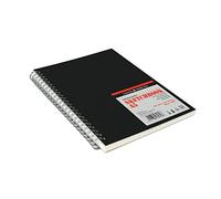 Daler-Rowney Graduate Sketchbook, Lightly Textured, 160 gsm, 109lb, Spiral Bound, Hardback, Portrait, A5 - approx. 5.8 x 8.3in - 14.8 x 21 cm, White, 30 Sheets