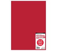 Daler-Rowney Graduate Value 95g A3 Sketchbook, 20 Sheets, Pack of 3, Ideal for Art Students