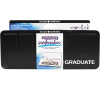 Daler-Rowney Graduate Watercolour 36 Half Pans Set, Assorted Colours, Ideal for Students & Hobbyists