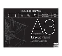 Daler-Rowney : Layout Pad : 45gsm : 80 sheets : A3