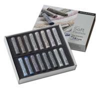 Daler Rowney Grey Soft Pastel Set (Pack of 16) by Daler Rowney
