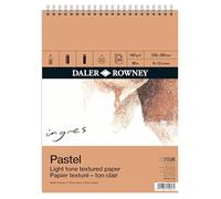 Daler-Rowney Ingres 160gsm 12 x 9in Pastel Paper Pad Light Tone 24 Sheets