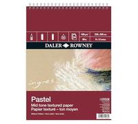 Daler-Rowney Ingres 160gsm 12 x 9in Pastel Paper Pad Mid Tone 24 Sheets