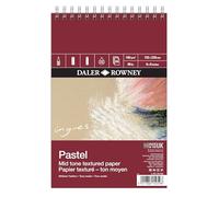 Daler-Rowney Ingres 160gsm 9 x 6in Pastel Paper Pad Mid Tone 24 Sheets